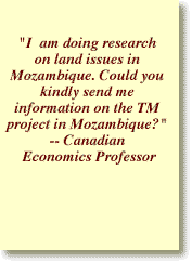 Kindly send info on TM in Mozambique....